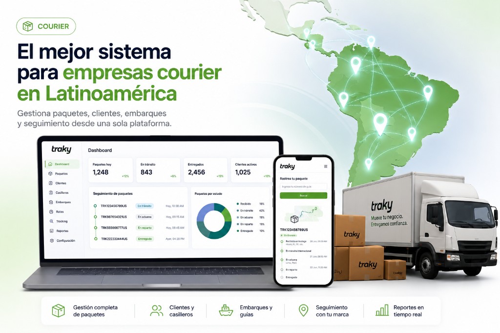 El mejor sistema para empresas courier en Latinoamérica